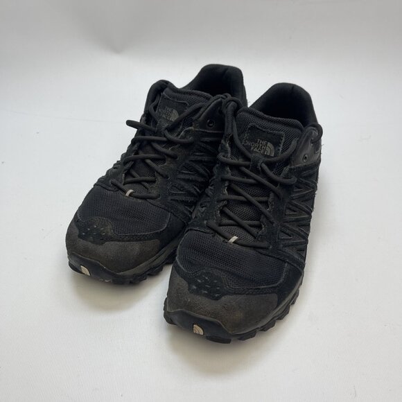 The North Face Truckee Low Hiking Shoes Black Suede Men Sz 9 US Outdoor Trekking - Picture 4 of 16